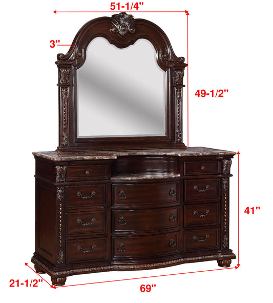 Stanley - Dresser & Mirror - Cherry