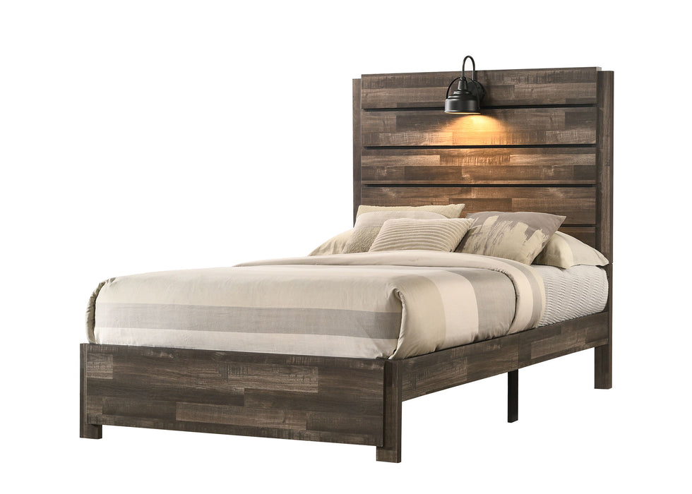Carter - Full 4 Piece Bedroom Set - Brown