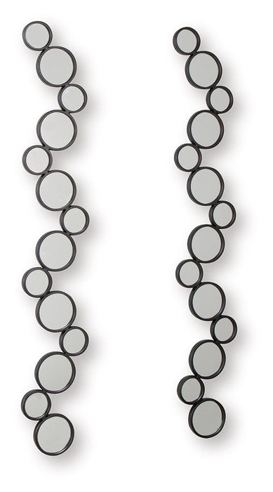 Vinler - Accent Mirror Set (Set of 2) - Black