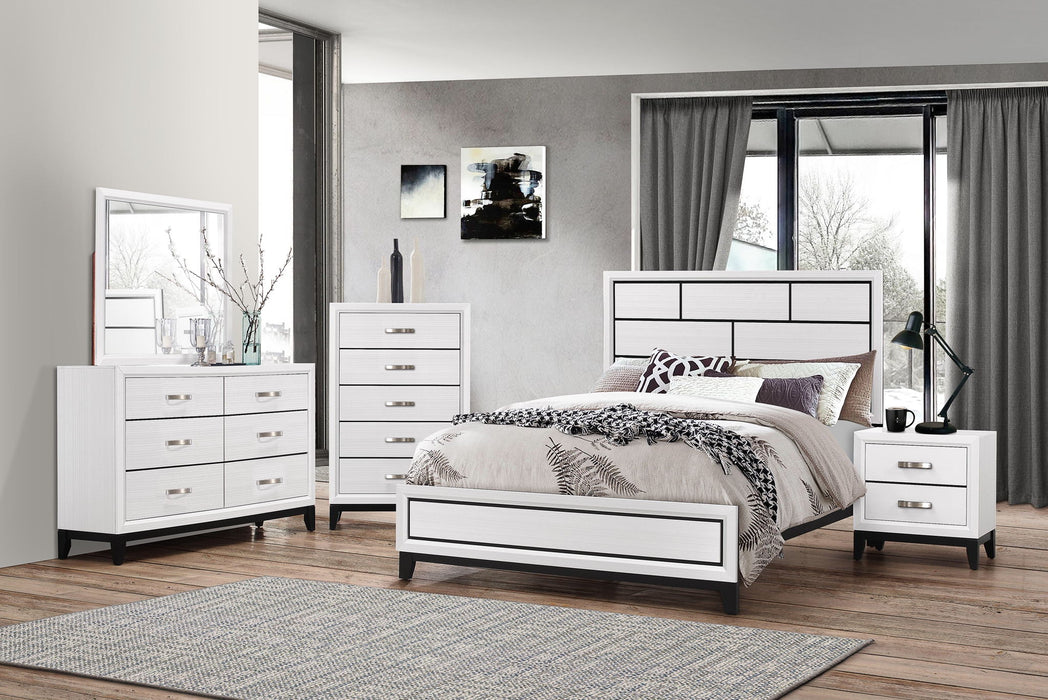 Akerson - California King Bed - White