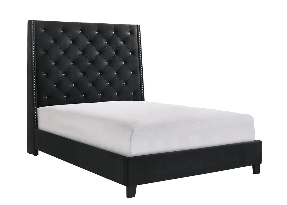 Chantilly - King Upholstered Bed - Black