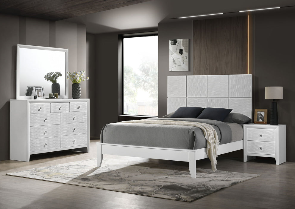 Denker - Queen 4 Piece Bedroom Set - White