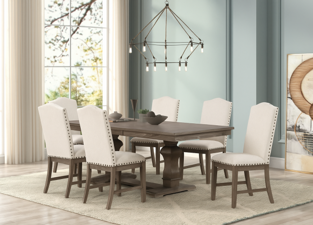 Weathered Wood 7 Pc Dining Set