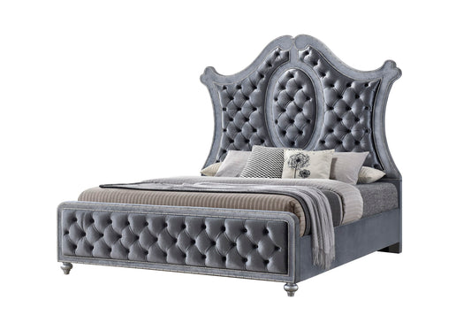 Voltare - King Bed - Gray