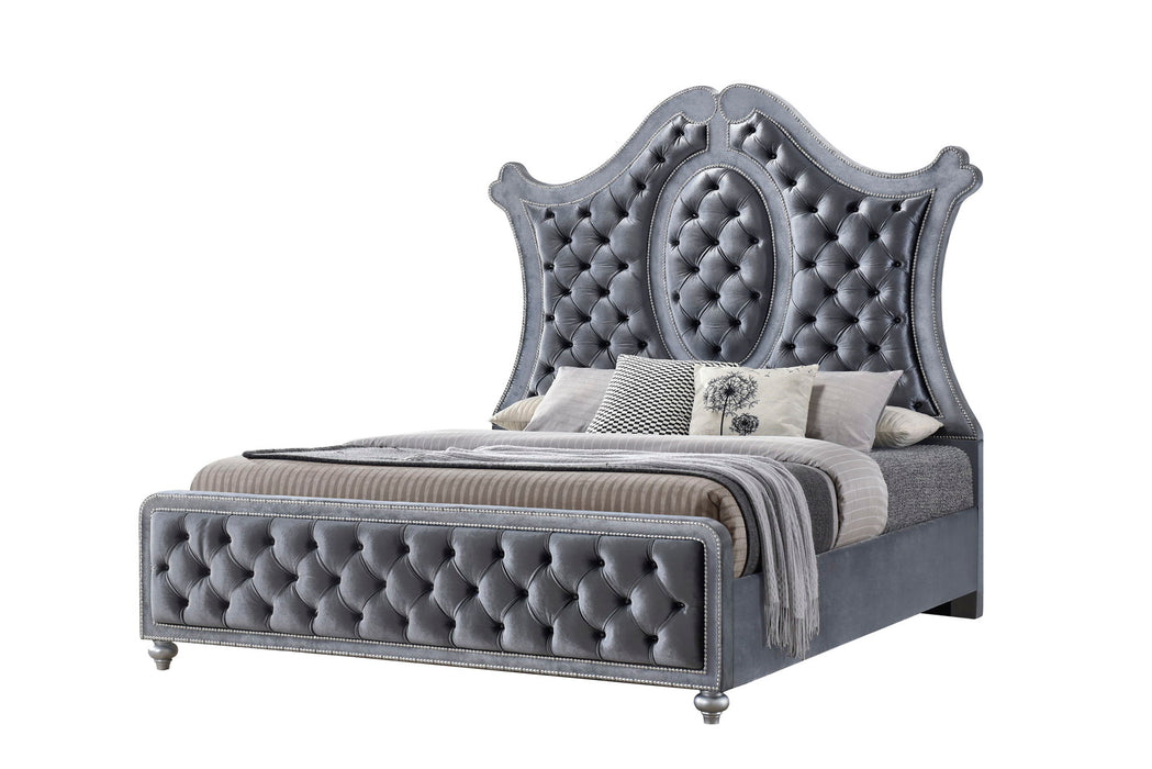 Cameo - King 4 Piece Bedroom Set - Gray