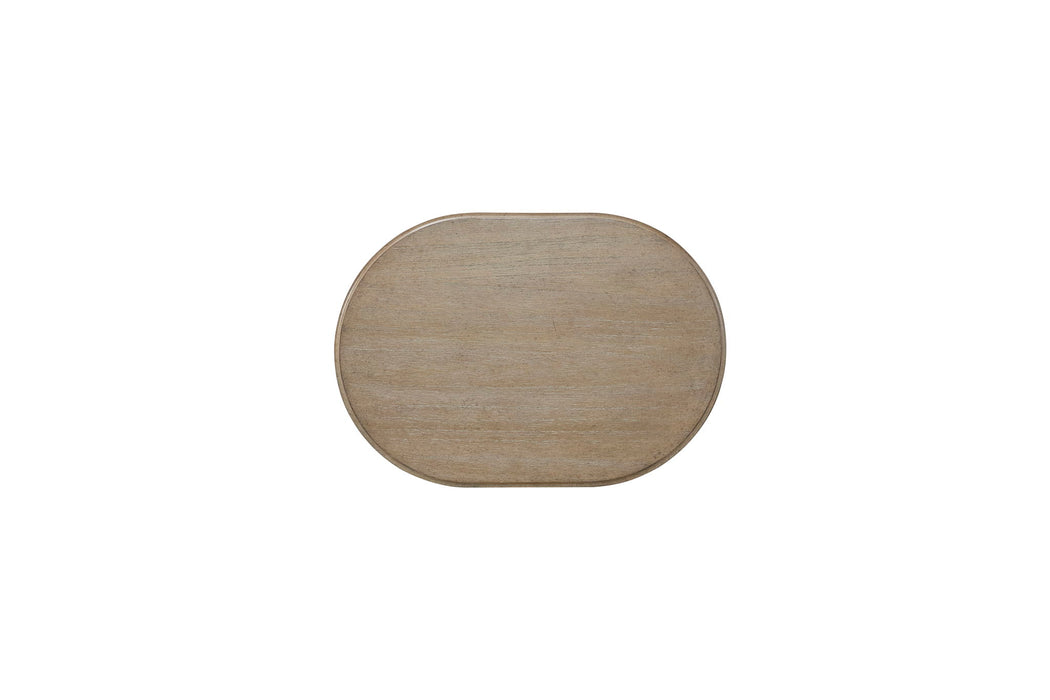 Citrus Heights - Chairside Table - Ocean / Light Brown