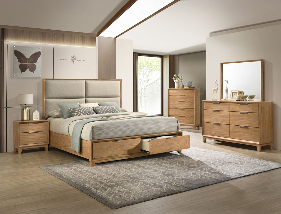 Florian - King 5 Piece Bedroom Set - Natural