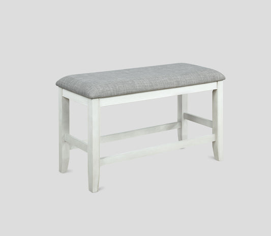 Fulton - Counter Height Bench - Chalk White