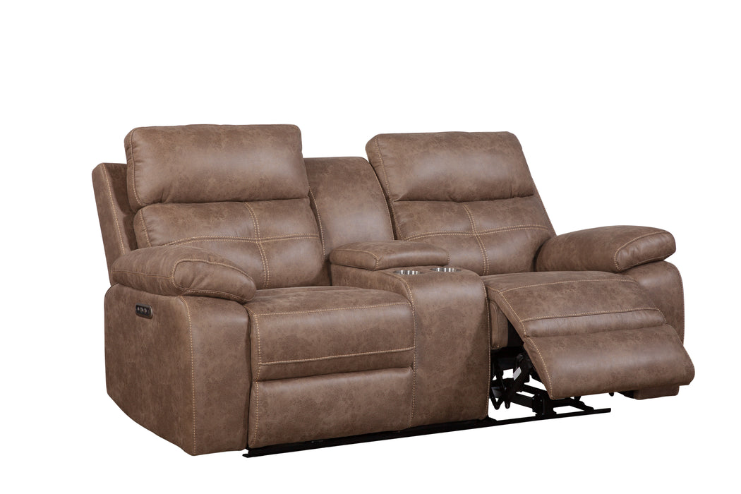 Atlas or Atlas Stone Power Reclining Console Love Seat