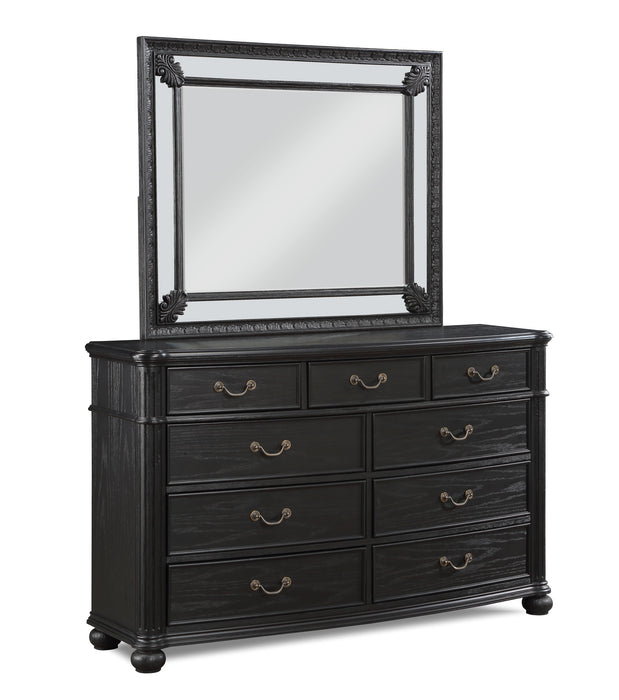 Kingsbury - Dresser And Mirror - Black