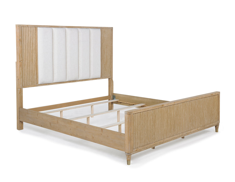 Kara - King Bed - Cerused Natural