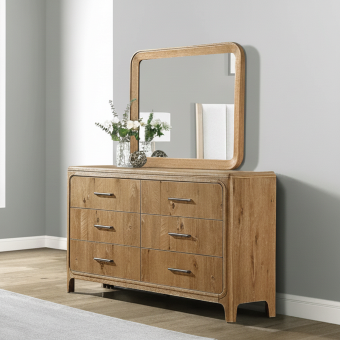 Westcott Cerused Natural Dresser with Optional Mirror