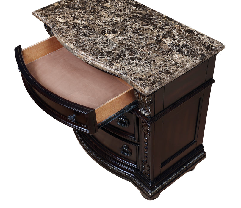 Stanley Nightstand - Dark Cherry