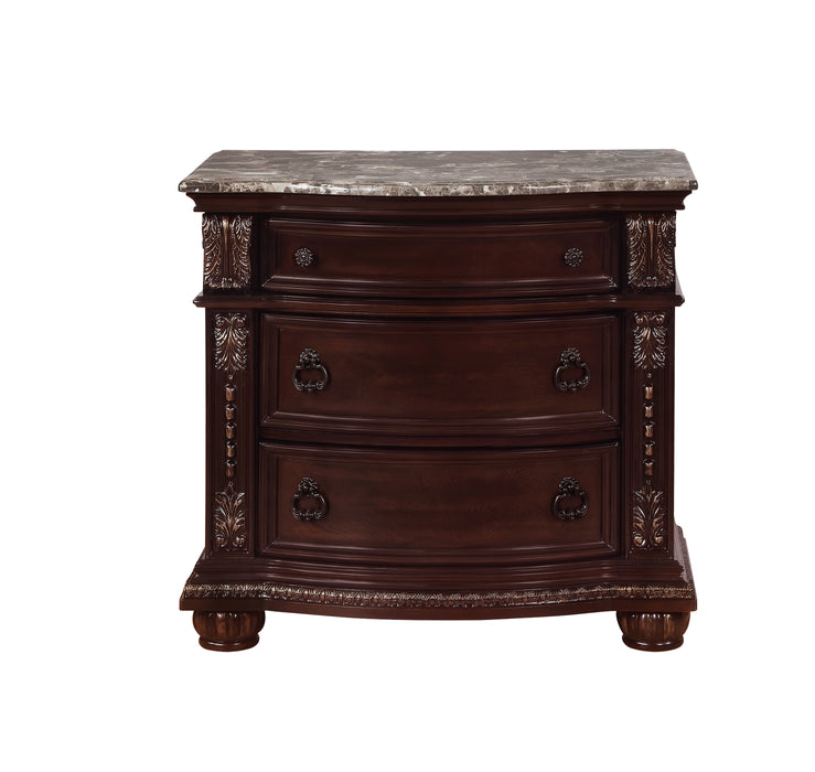 Stanley Nightstand - Dark Cherry