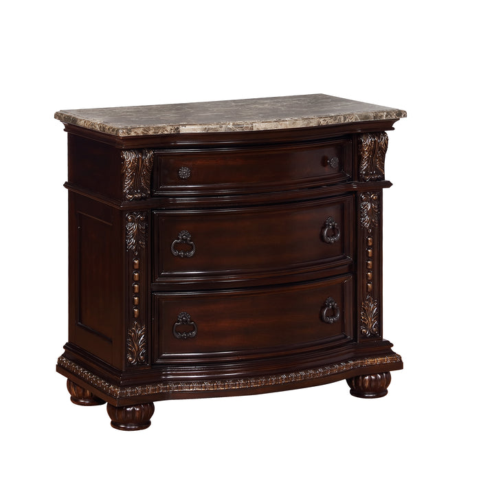 Stanley Nightstand - Dark Cherry
