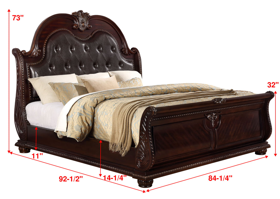 Stanley Bed - Available in Cherry or Oak