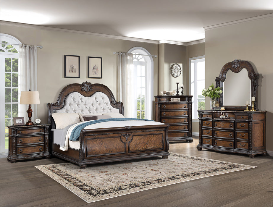 Stanley Night Stand - Oak and Stone