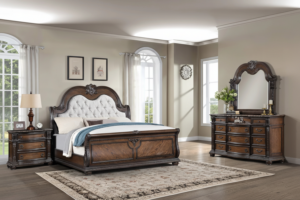 Stanley Oak and Stone Bedroom Suite