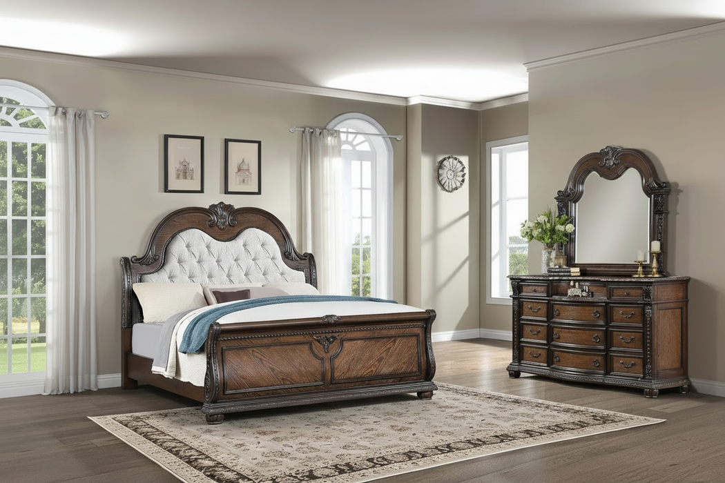 Stanley Oak and Stone Bedroom Suite