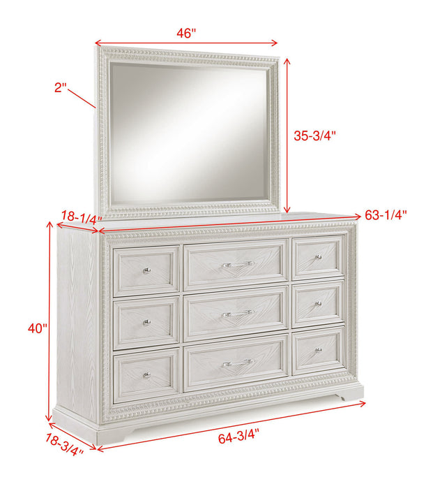 Alexandria - Bedroom Dresser - White