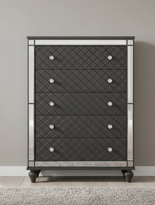 Refino 5 Drawer Chest In Gray