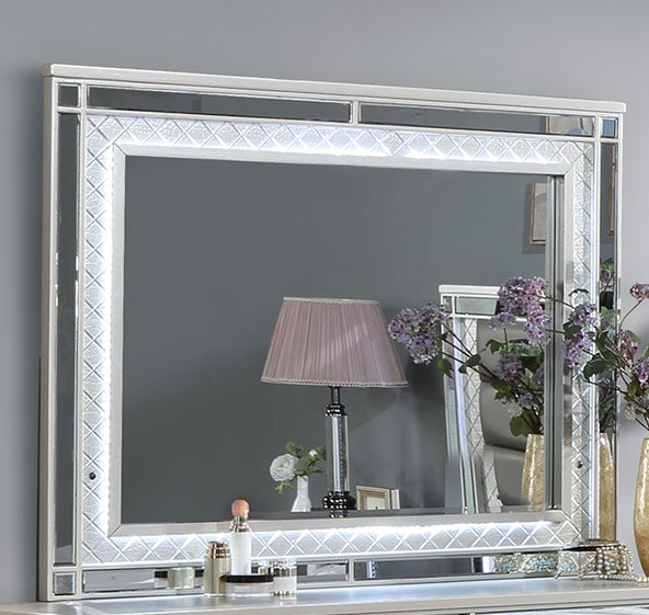 Cristian Champagne Dresser Top Mirror