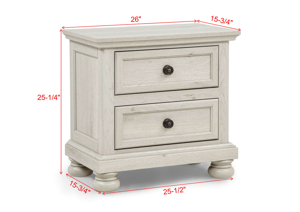 Claribelle Cherry or Whitewash Nightstand