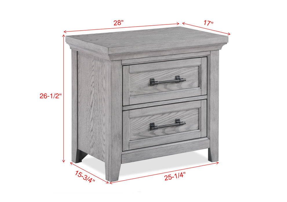 Beckett - Nightstand - Greige or Brown