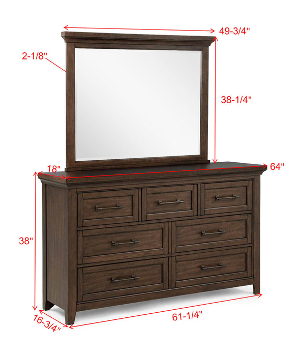 Beckett - Dresser - Greige or Walnut Brown