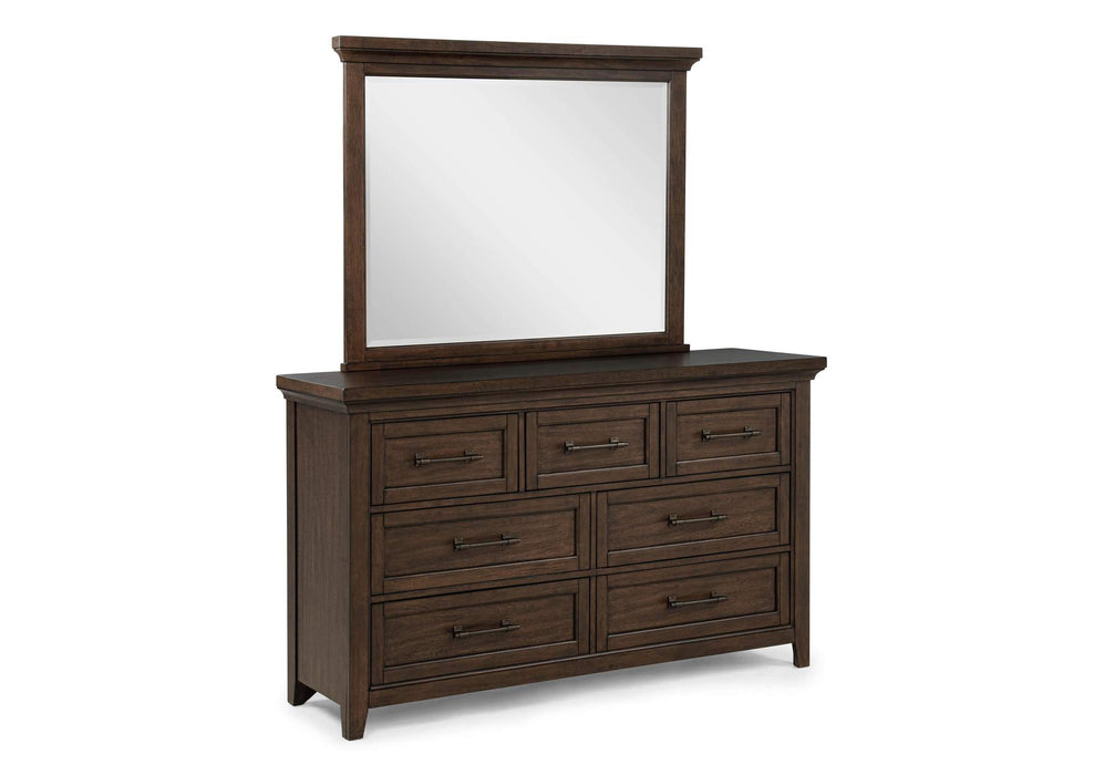 Beckett - Dresser & Mirror - Greige or Walnut Brown