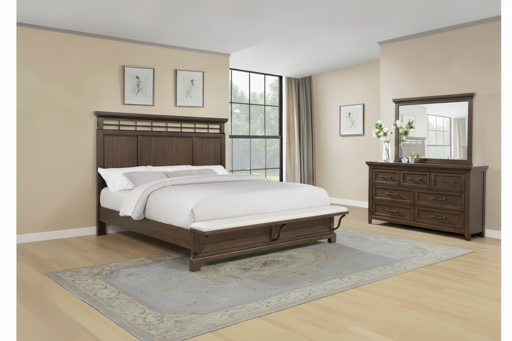 Beckett Bedroom Suites in Gray or Brown