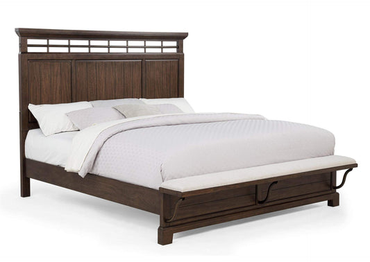 Beckett - King Bed - Greige or Walnut Brown