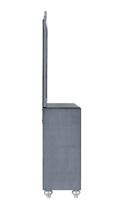 Cameo - Dresser & Mirror - Gray