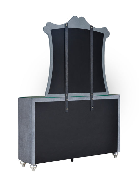 Cameo - Dresser & Mirror - Gray