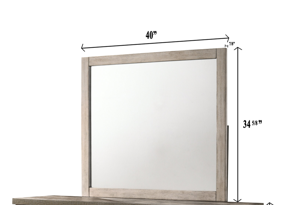 Patterson Mirror In Driftwood Grey