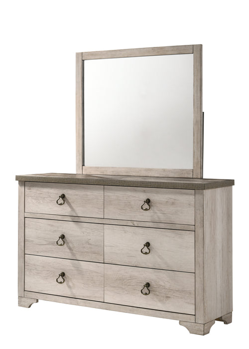 Patterson Mirror In Driftwood Grey