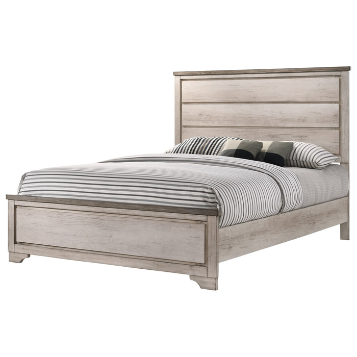 Patterson Panel Bed In Driftwood Grey