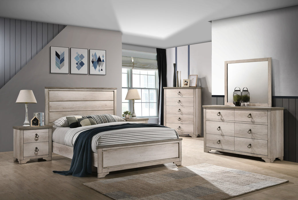 Patterson Panel Bed In Driftwood Grey