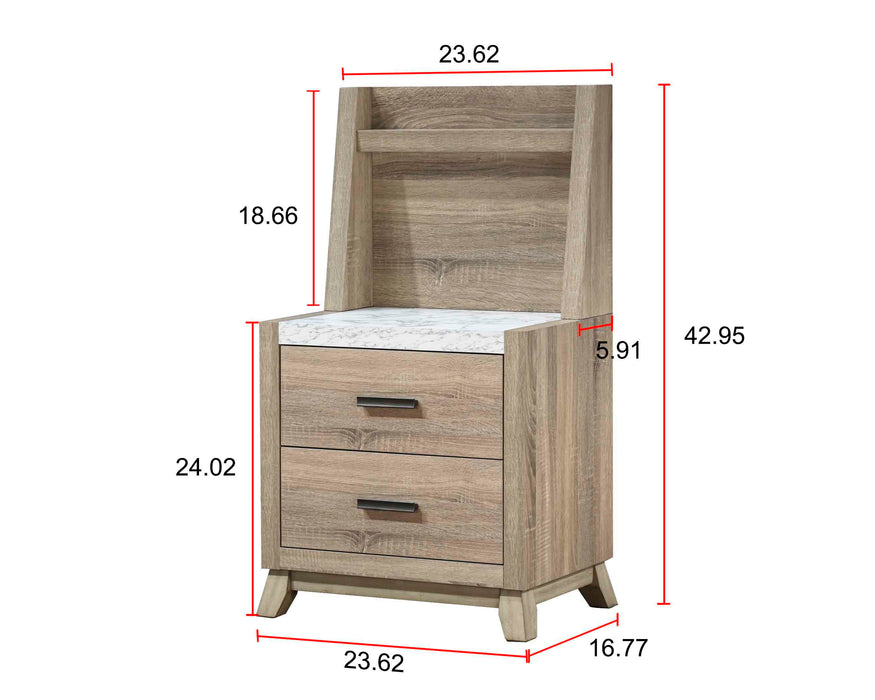 Tilston Nightstand W/Wall Panel