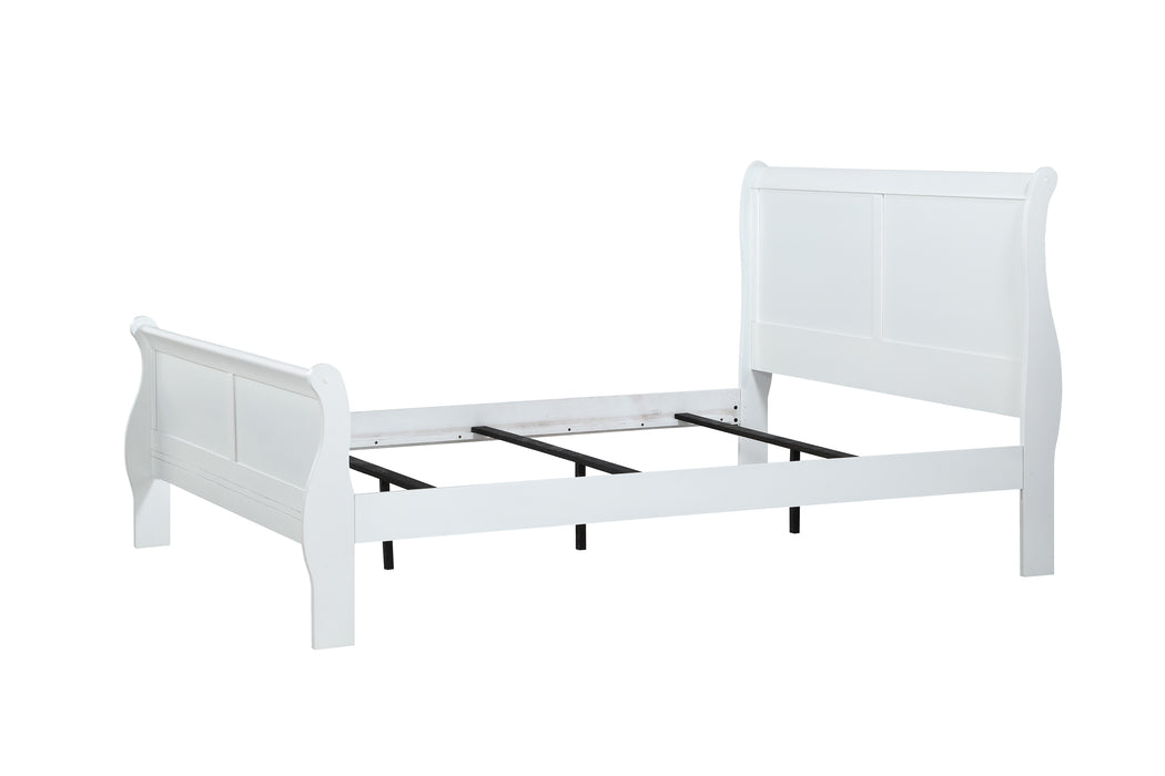 Louis Philip - Full Bed - White