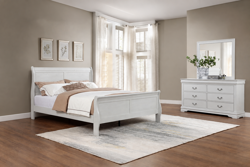 Louis Philip Greige Bedroom Sets by Crown Mark