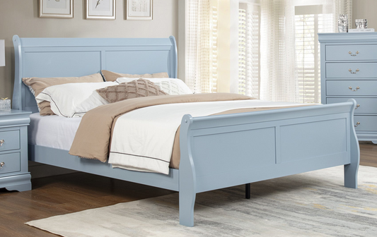 Louis Philip - Queen Bed - Blue
