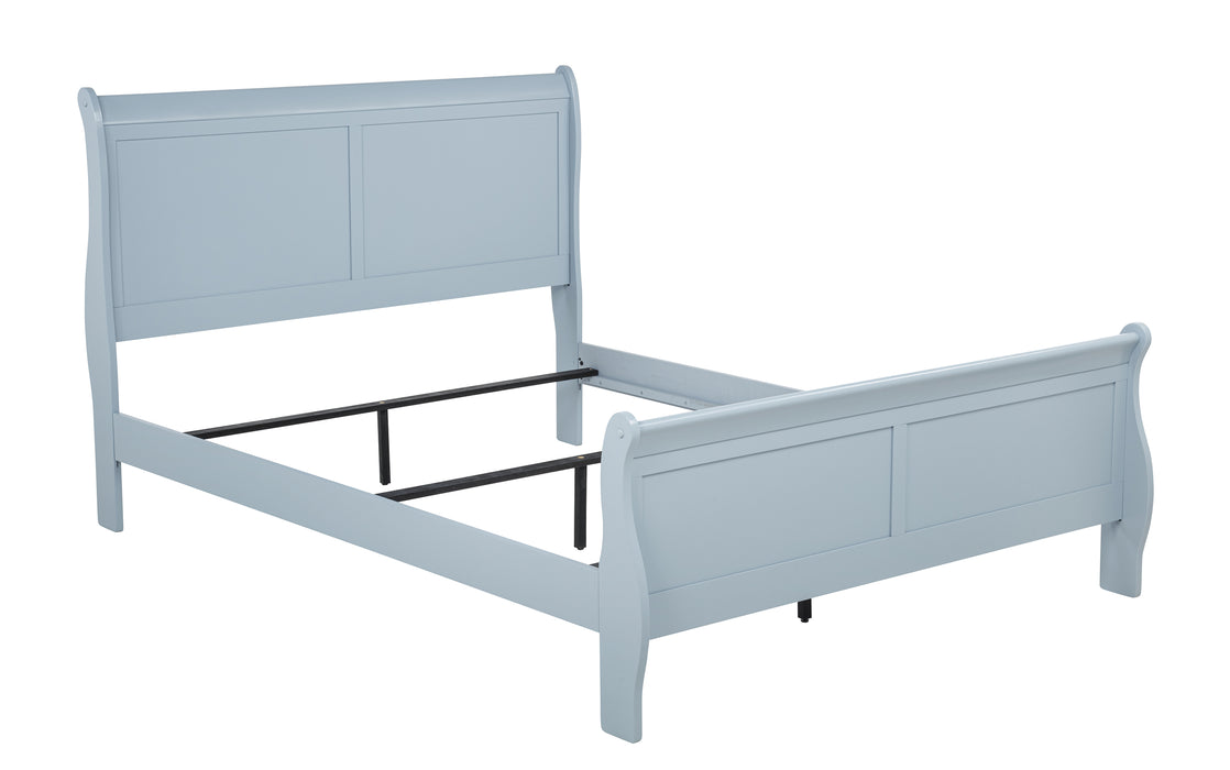 Louis Philip - Queen Bed - Blue