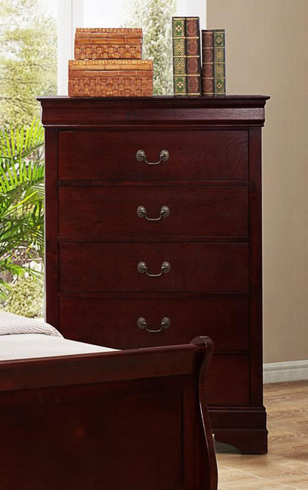 Louis Philip Cherry Bedroom Sets by Crown Mark