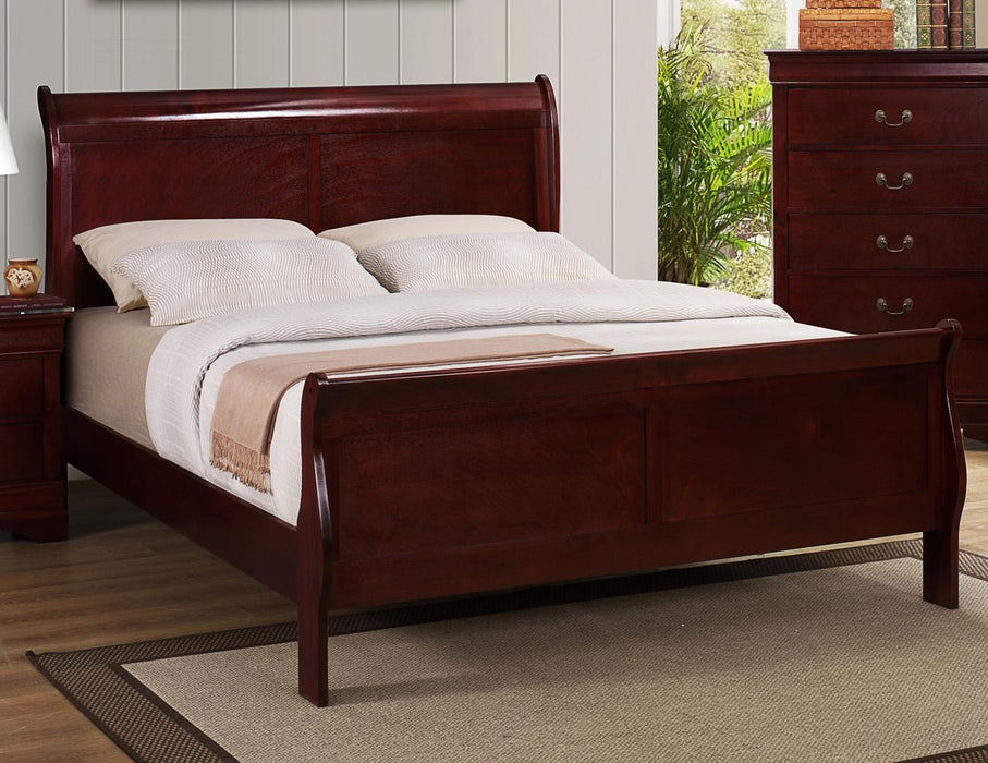 Louis Philip Cherry Bedroom Sets by Crown Mark