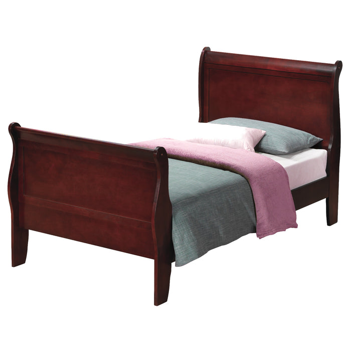 Louis Philip Cherry Bedroom Sets by Crown Mark