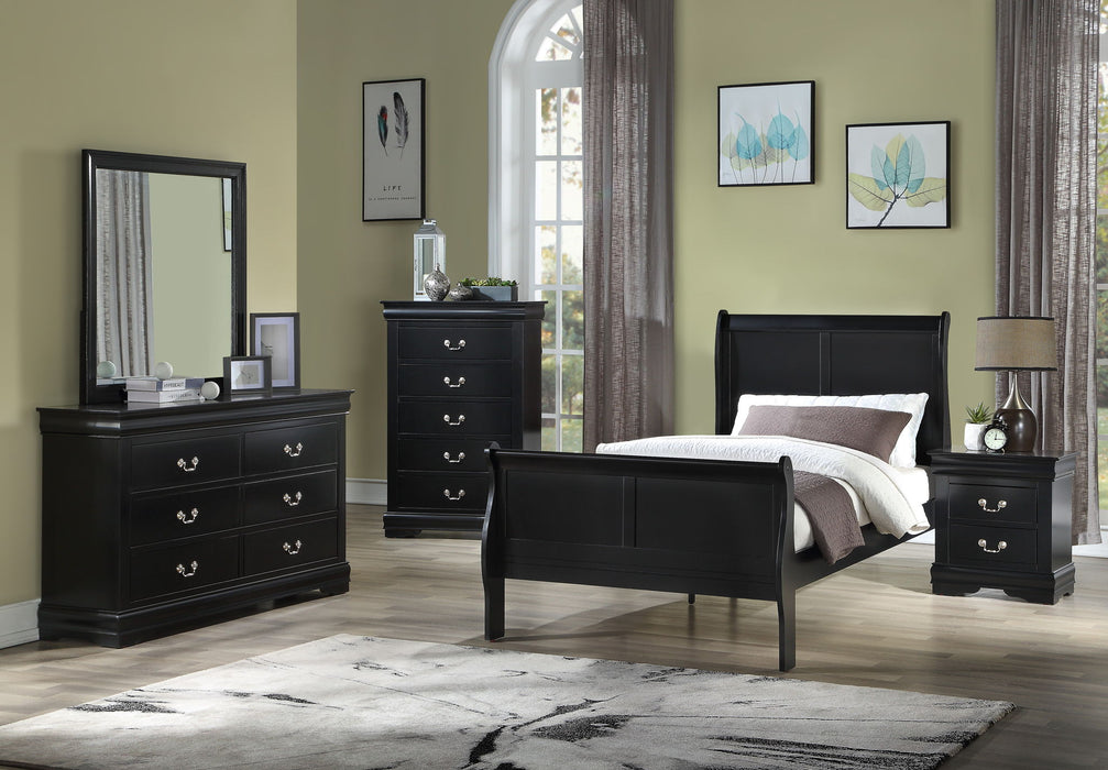 Louis Philip Black Bedroom Sets by Crown Mark