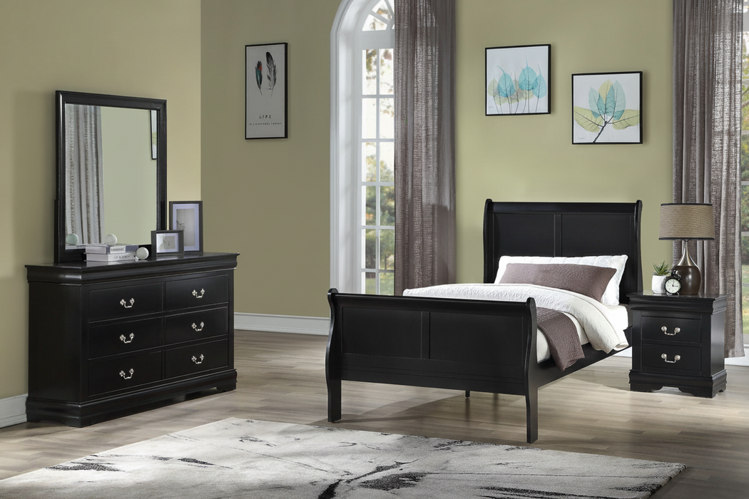 Louis Philip Black Bedroom Sets by Crown Mark