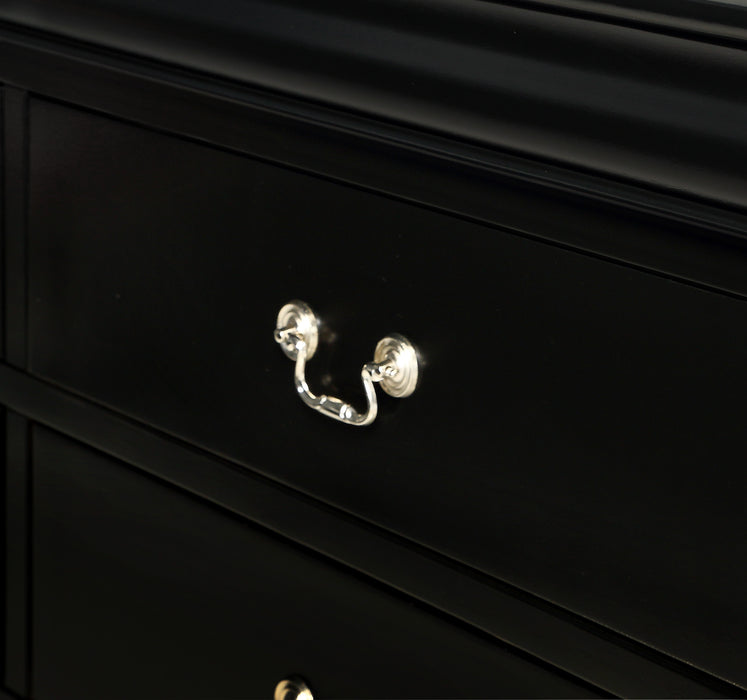 Louis Philip - Dresser & Mirror - Black