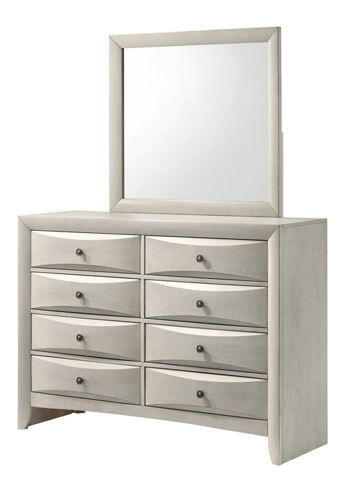 Emily - Dresser & Mirror - White